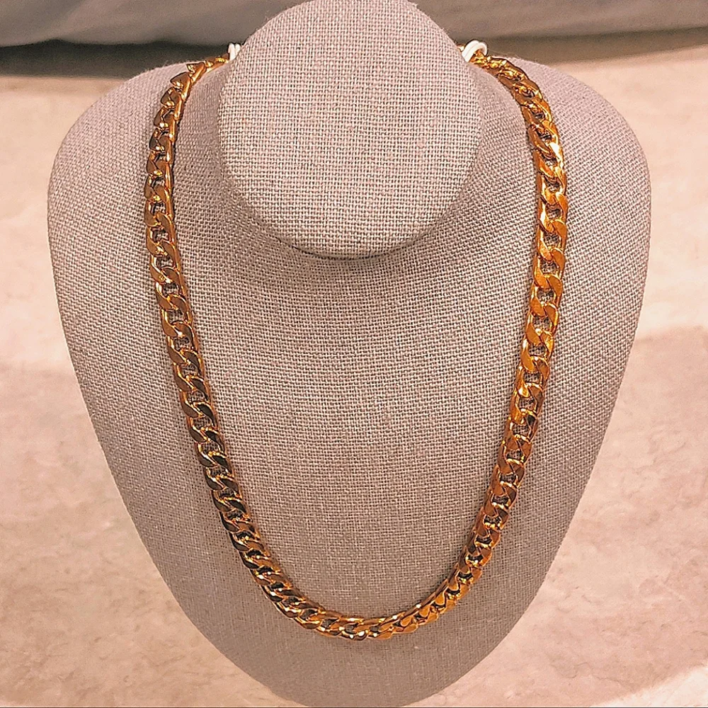 14K ROSE GOLD PLATED MENS 24